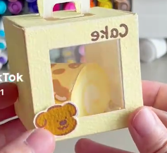 boite à gateau en papier